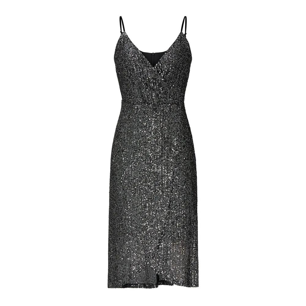 Cupcakes & Cashmere Joelle Sequin Tulip Dress Size XS Black - Picture 11 of 11